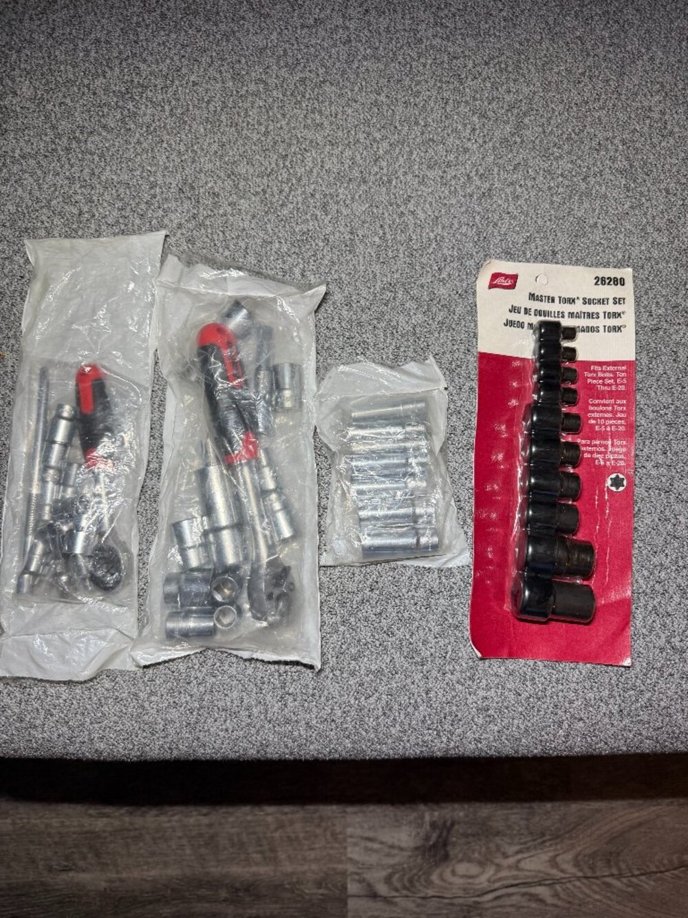 Variety of Sockets and tools
